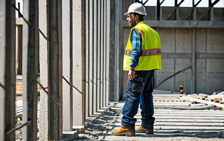 **

"A civil engineer, fully clothed in appropriate work attire (hard hat, safety vest, work boots), inspecting a concrete structure on a construction site, professional setting, safe for work, perfect anatomy, correct proportions, natural pose, high resolution, detailed textures, daytime lighting, family-friendly, appropriate content."

**